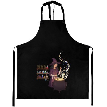 Discover Enchanted Witch Potion Craft Design Aprons