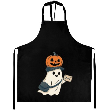 Discover Postal Worker Pumpkin Ghost  Aprons