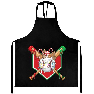 Discover Basebal Christmas Drip For Boys Melting Ice Cream Aprons