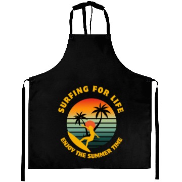 Discover Surfing for Life Sunset Design Aprons