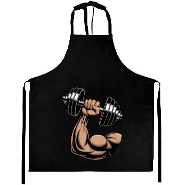 Discover Strength and Power Muscle Design Aprons