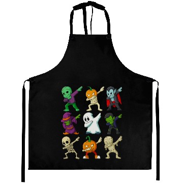 Discover Halloween Haunted Cartoon Characters Collection Aprons