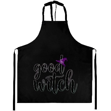 Discover Magical Good Witch Script Design Aprons