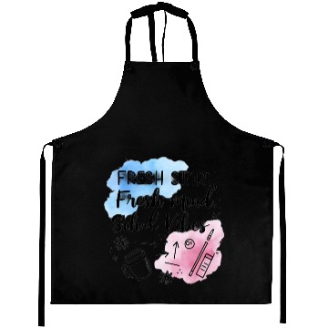 Discover Fresh School Vibes Watercolor Design Aprons