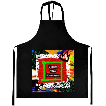 Discover Trust The Process Graffiti Style | Green Version Aprons