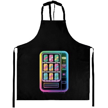 Discover Y2K Cyber Vending Machine with Iridescent Drinks Aprons