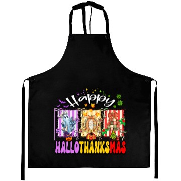 Discover Festive Halloween Thanksgiving Collage Aprons