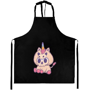 Discover Whimsical Unicorn Skull Aprons Design