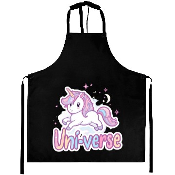 Discover Magical Unicorn in Pastel Universe Aprons