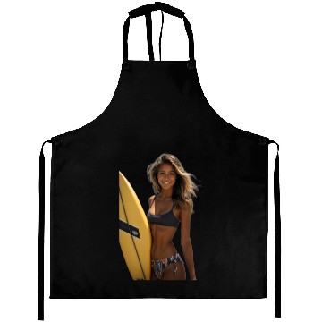 Discover Sunset Wave Beachwear Design Aprons