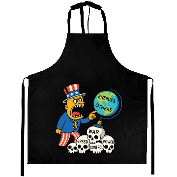 Discover Angry Uncle America Confronts Global Enemies Aprons