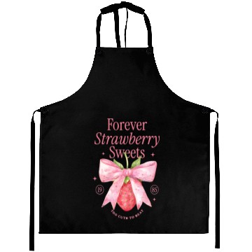 Discover Forever Strawberry Sweets Vintage Design Aprons