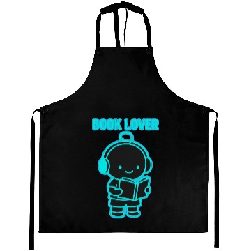Discover Neon Book Lover Character Aprons