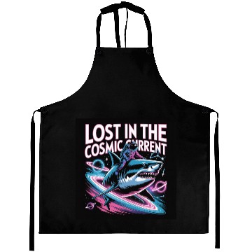 Discover Cosmic Shark Adventure Aprons