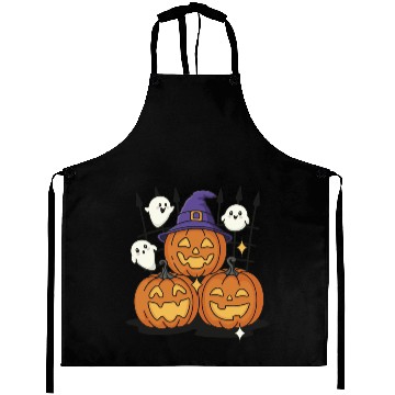 Discover Halloween Kawaii Design Pumpkins Ghosts Aprons