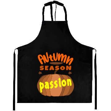 Discover Autumn Passion Pumpkin Design Aprons