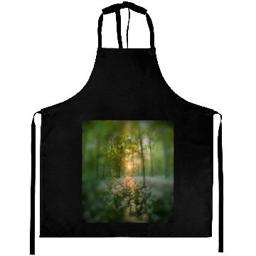 Discover Sunlit Forest with Wildflowers Aprons