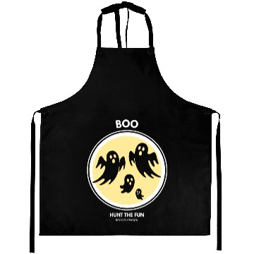 Discover Boo Ghost Halloween Spooky Season Aprons