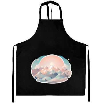 Discover Serene Mountain Range with Sunrise Aprons