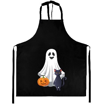 Discover Halloween Ghost Cat Pumpkin Aprons