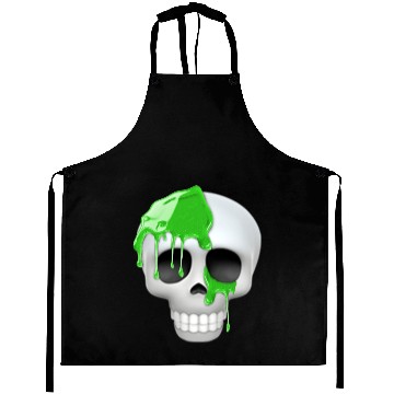 Discover skull toxic emoticon Aprons