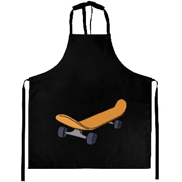 Discover Vintage Skateboard Retro Illustration Aprons