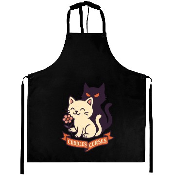 Discover Whimsical Cats and Spooky Aura Design Aprons