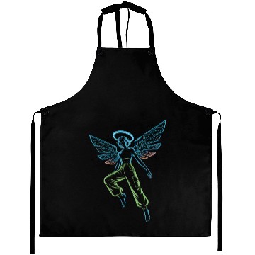 Discover Circuit Angel Digital Wings Tech Halo Streetwear Aprons