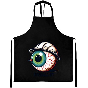 Discover Surreal Eyeball with Space Hat Aprons