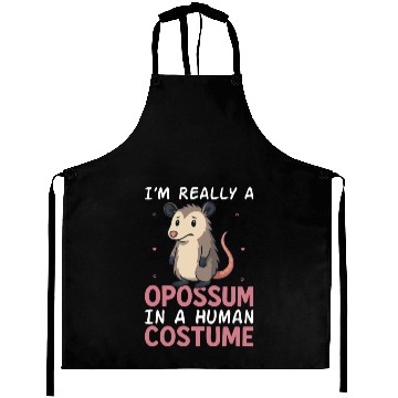 Discover Humorous Opossum Costume Gift Aprons