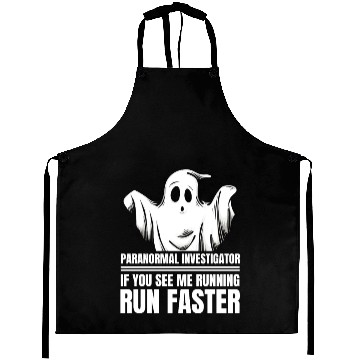 Discover Funny Ghost Hunter Ghostbuster Halloween Spooky Aprons