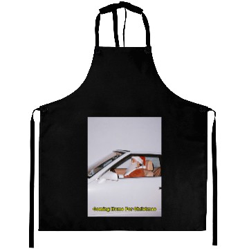 Discover Santa's Joyful Ride Card Design Aprons