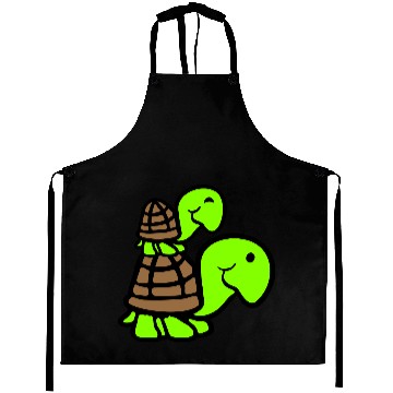 Discover 2 turtles piggyback mummy daddy child riding cute Aprons