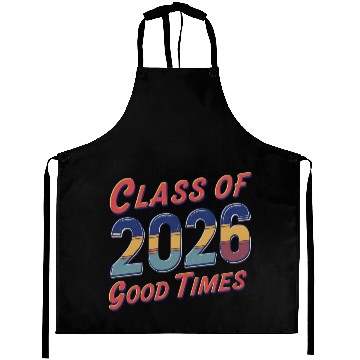 Discover Class of 2026 Good Times Vintage Style Senior Aprons