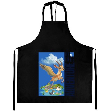 Discover Flying Mythical Waterfowl with Adventure Theme Aprons