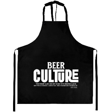 Discover Beer Culture Typography Design Aprons