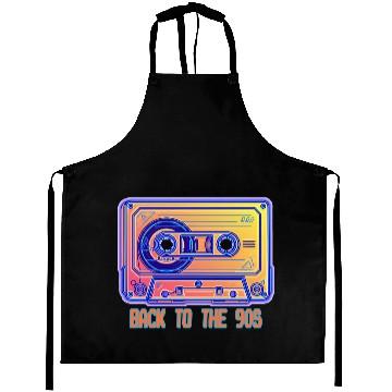Discover Back to the 90s Retro Cassette Tape Aprons
