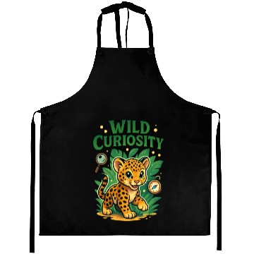Discover Wild Curiosity: Playful Jungle Leopard Aprons