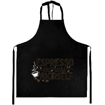 Discover Coffee Motivation Inspirational Design Aprons