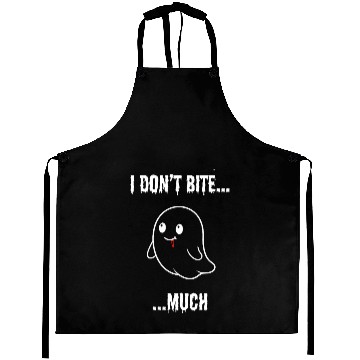 Discover I Don't Bite... Much - Cute Vampire Ghost Aprons