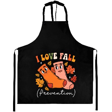 Discover Thanksgiving Funny Sock Pun Autumn Fall Season Aprons