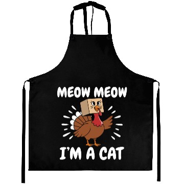 Discover Turkey Aprons Funny Thanksgiving Cat Lover Gift