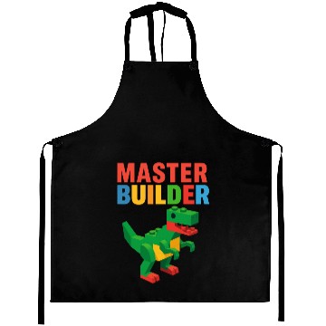 Discover Master Builder T Rex Dinosaur Gift Idea  Aprons