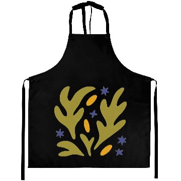 Discover Earthy Leaves & Stars Graphic Aprons