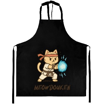 Discover Meowdouken Street Fighter Aprons