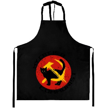 Discover My Cat Is A Communist For Cat Lovers Aprons