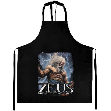 Discover Zeus Thunder God Aprons