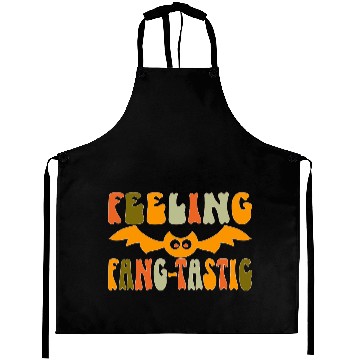 Discover Feeling Fang-Tastic Funny Halloween Bat Aprons