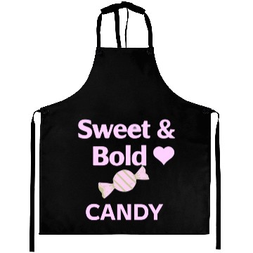 Discover Sweet & Bold  Candy Galaxy Neon Aprons Design