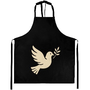 Discover Elegant Dove with Olive Branch Design Aprons
